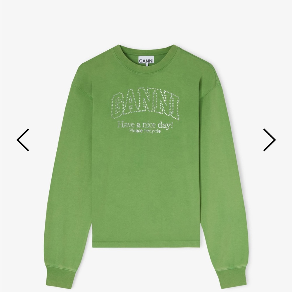 Ganni x Disney Daisy Duck Green Long-sleeve T-shirt